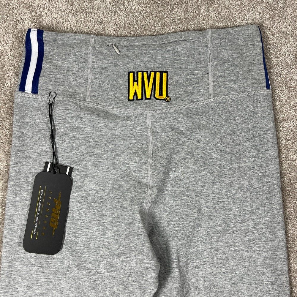 Pro Standard Womens Medium Gray West Virginia Mountaineers Football Leggings NWT - Picture 4 of 8